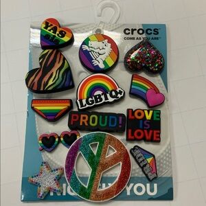 Crocs Pride Jibbitz Charm Set